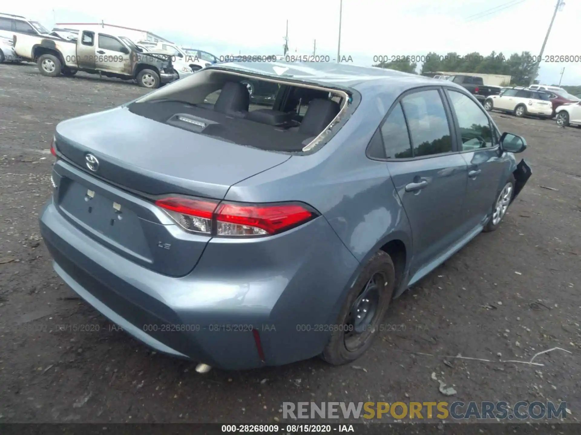 4 Photograph of a damaged car 5YFEPRAE5LP093513 TOYOTA COROLLA 2020