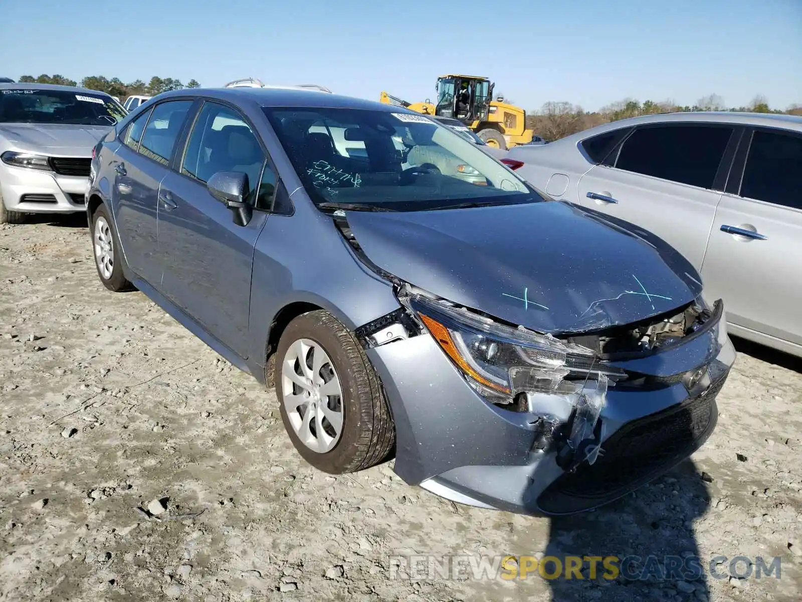 1 Photograph of a damaged car 5YFEPRAE5LP093625 TOYOTA COROLLA 2020