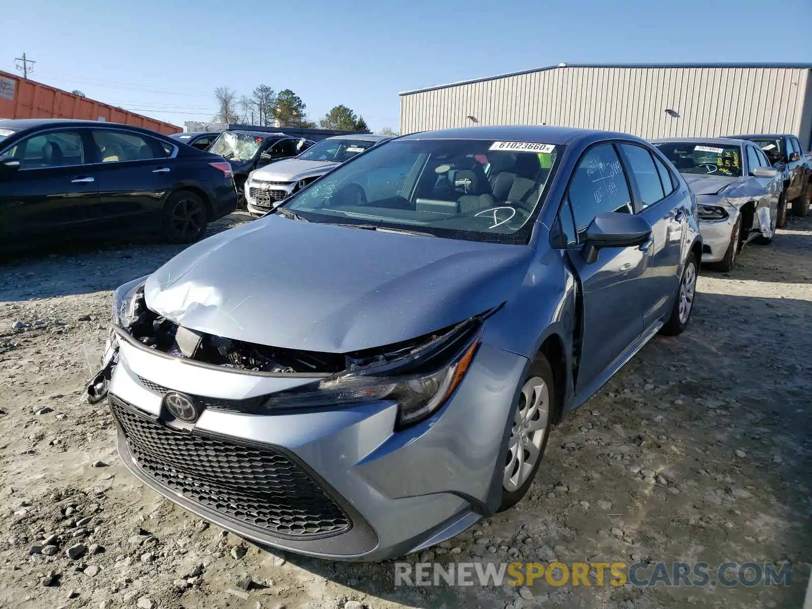 2 Photograph of a damaged car 5YFEPRAE5LP093625 TOYOTA COROLLA 2020