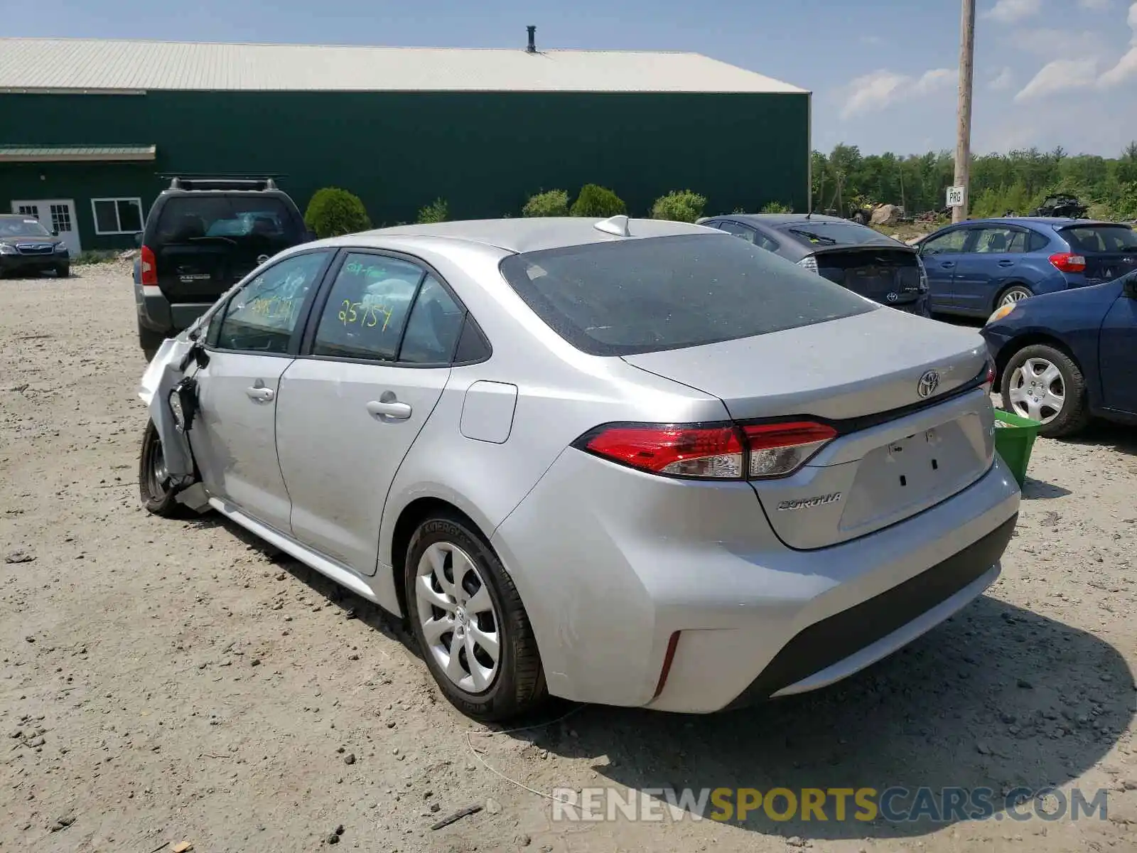 3 Photograph of a damaged car 5YFEPRAE5LP093771 TOYOTA COROLLA 2020