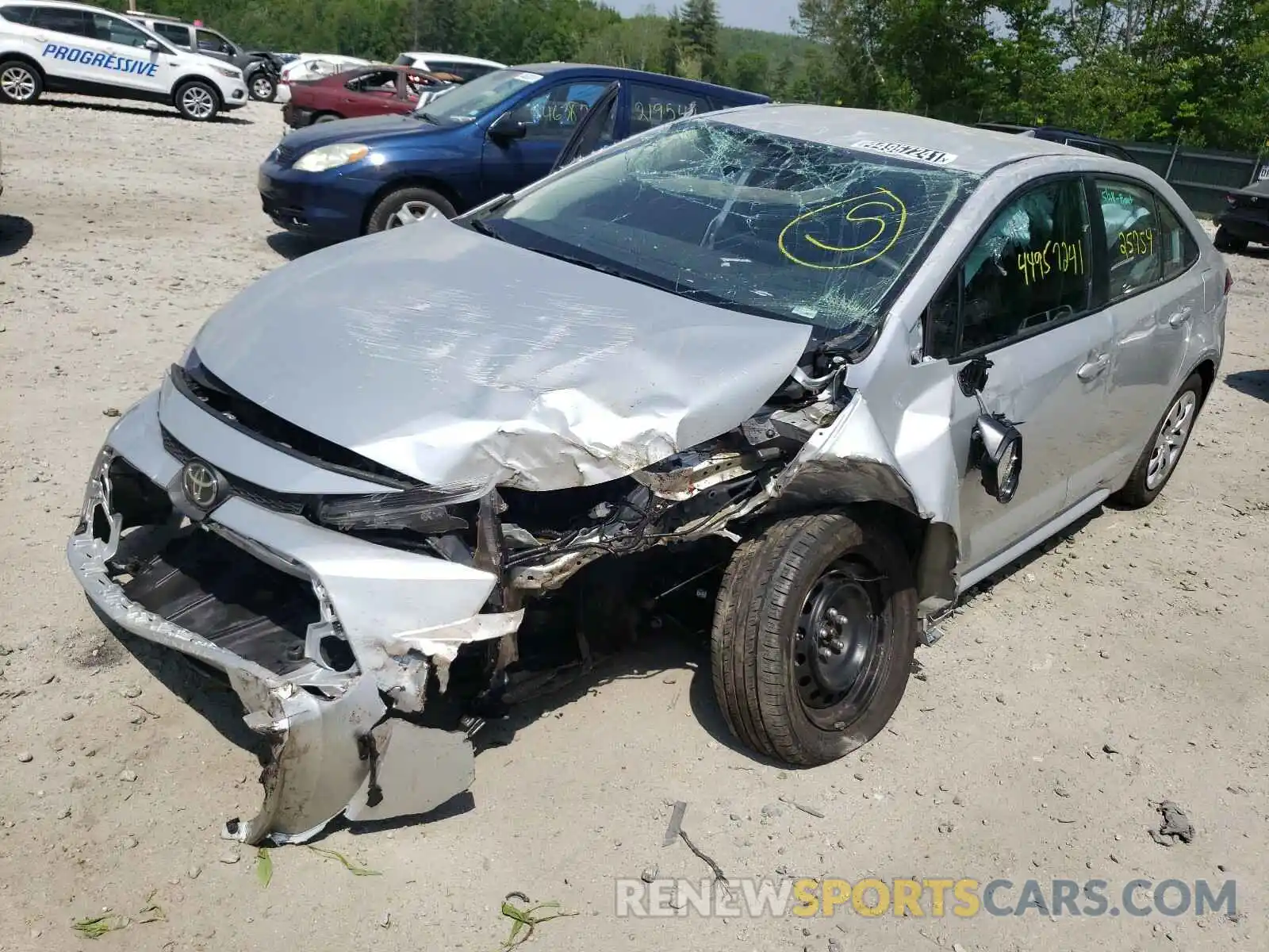 9 Photograph of a damaged car 5YFEPRAE5LP093771 TOYOTA COROLLA 2020