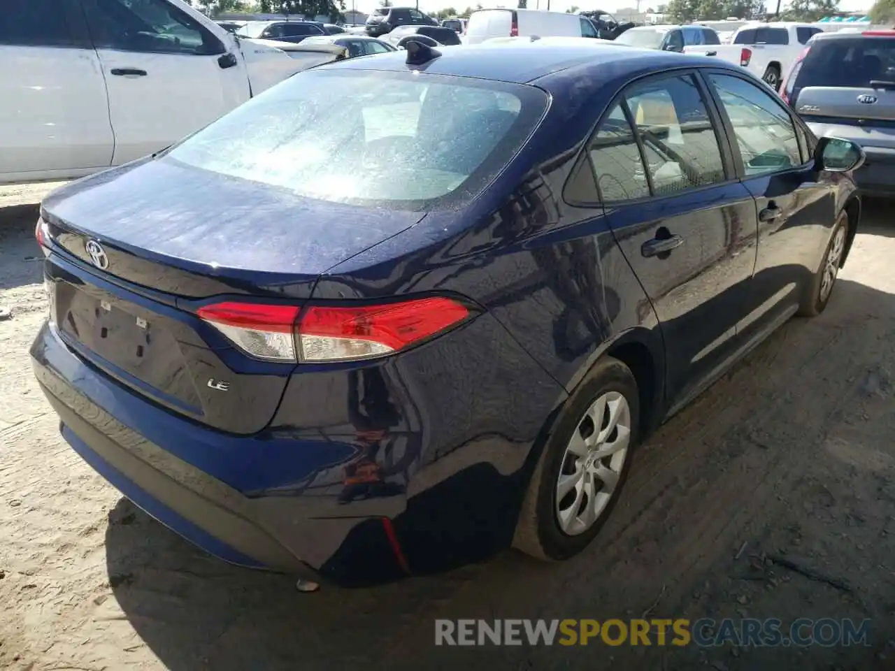 4 Photograph of a damaged car 5YFEPRAE5LP094936 TOYOTA COROLLA 2020