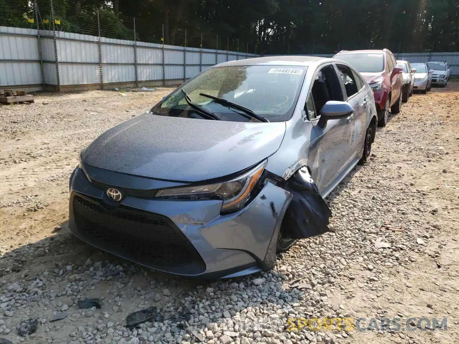 2 Photograph of a damaged car 5YFEPRAE5LP095634 TOYOTA COROLLA 2020