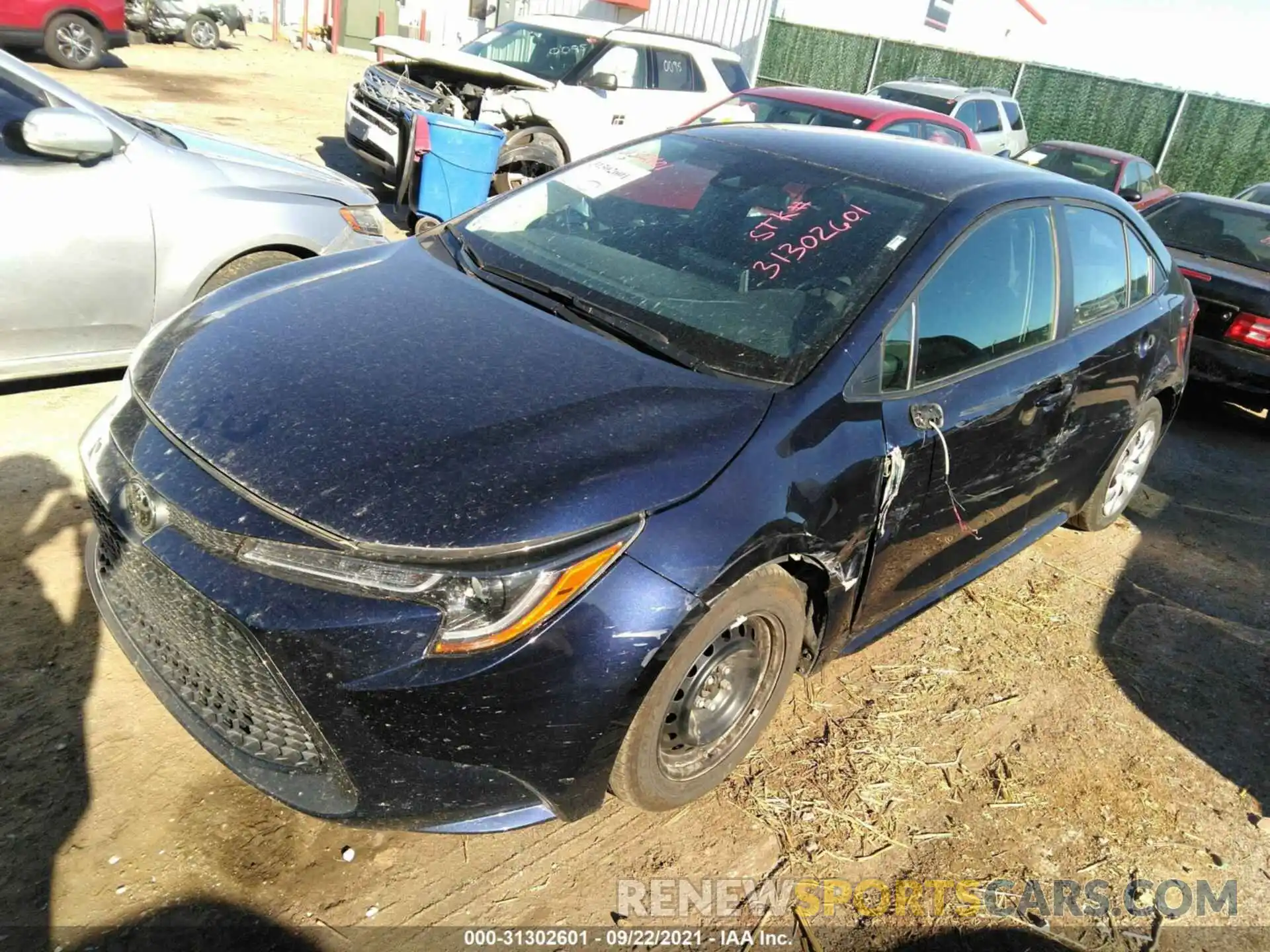 2 Photograph of a damaged car 5YFEPRAE5LP096704 TOYOTA COROLLA 2020