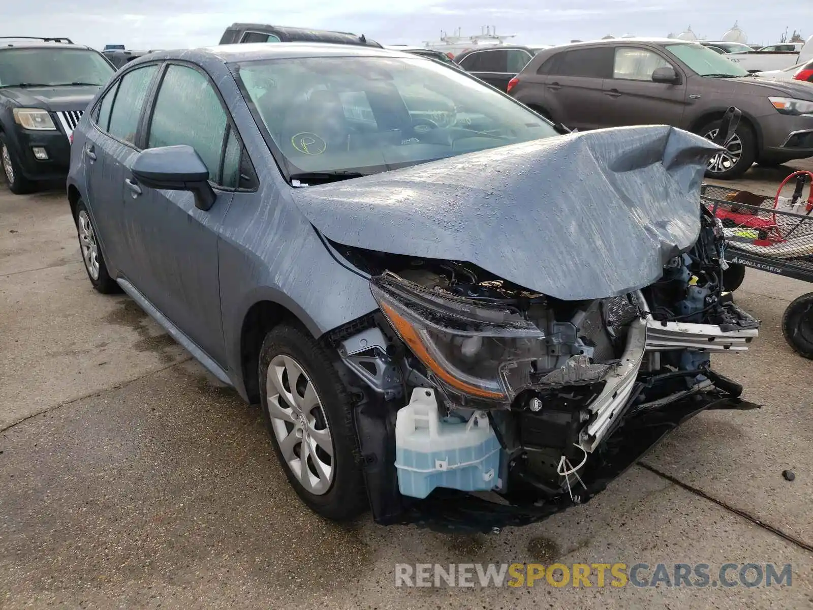 1 Photograph of a damaged car 5YFEPRAE5LP096878 TOYOTA COROLLA 2020