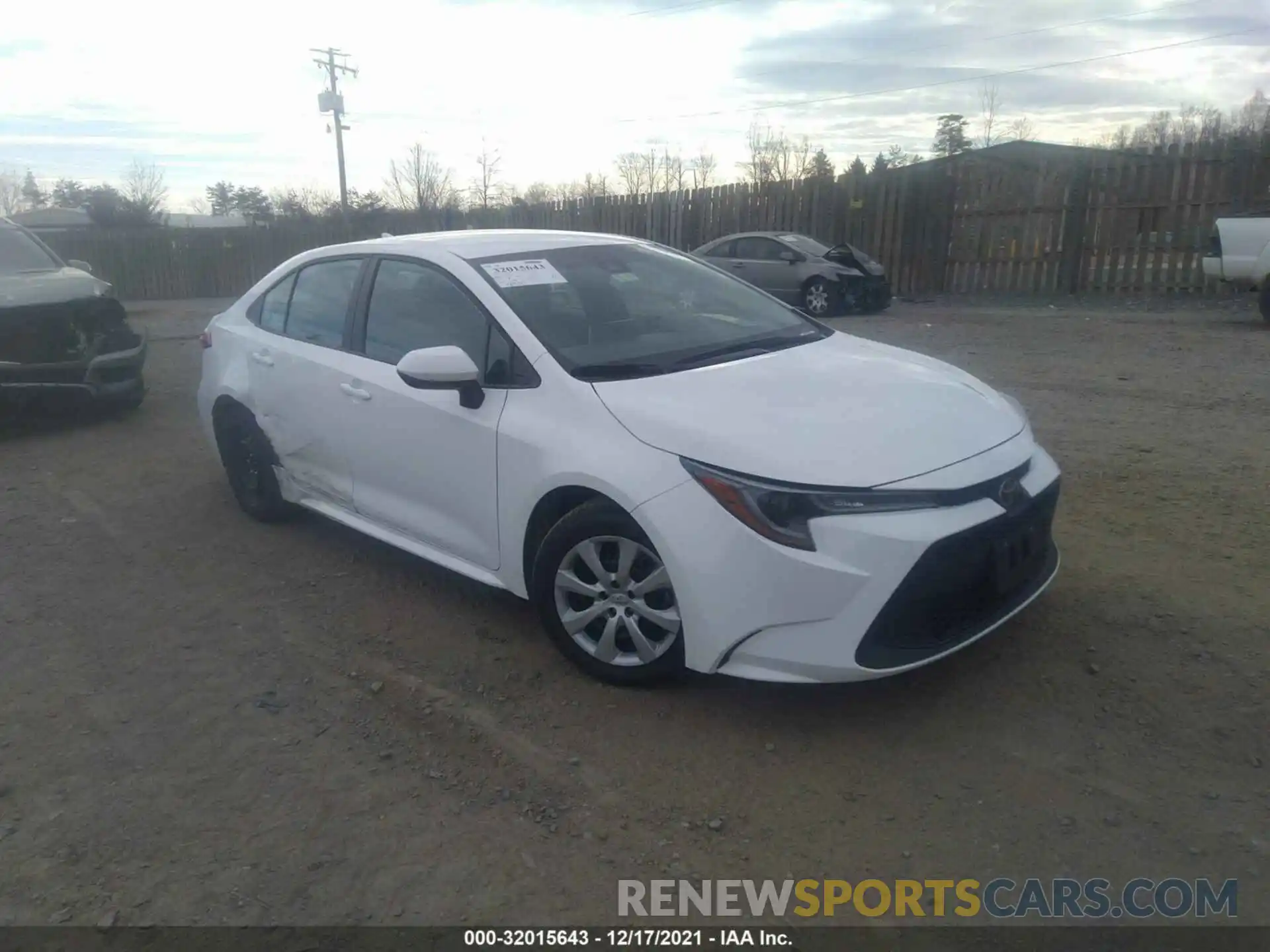 1 Photograph of a damaged car 5YFEPRAE5LP097657 TOYOTA COROLLA 2020