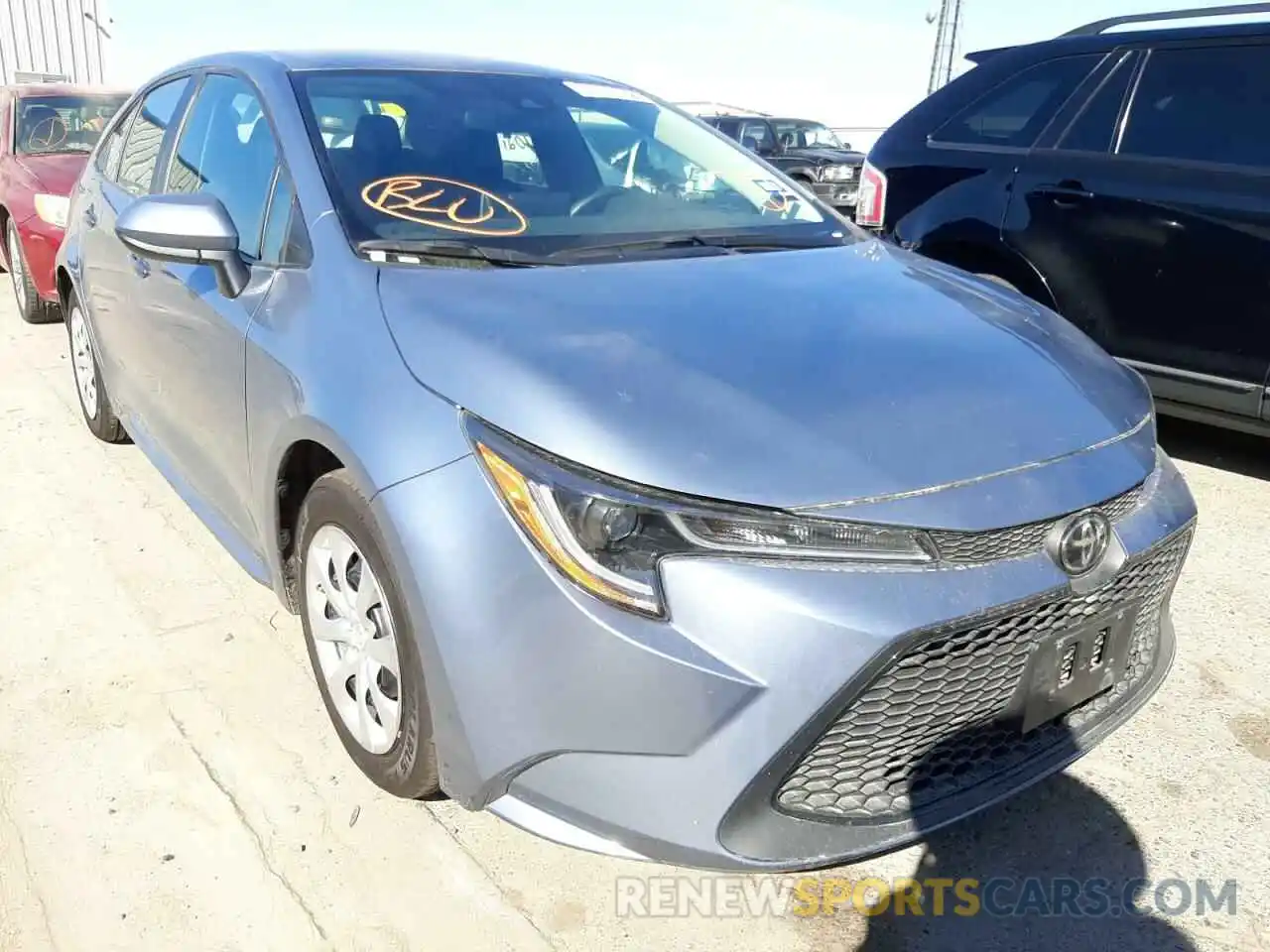 1 Photograph of a damaged car 5YFEPRAE5LP098209 TOYOTA COROLLA 2020