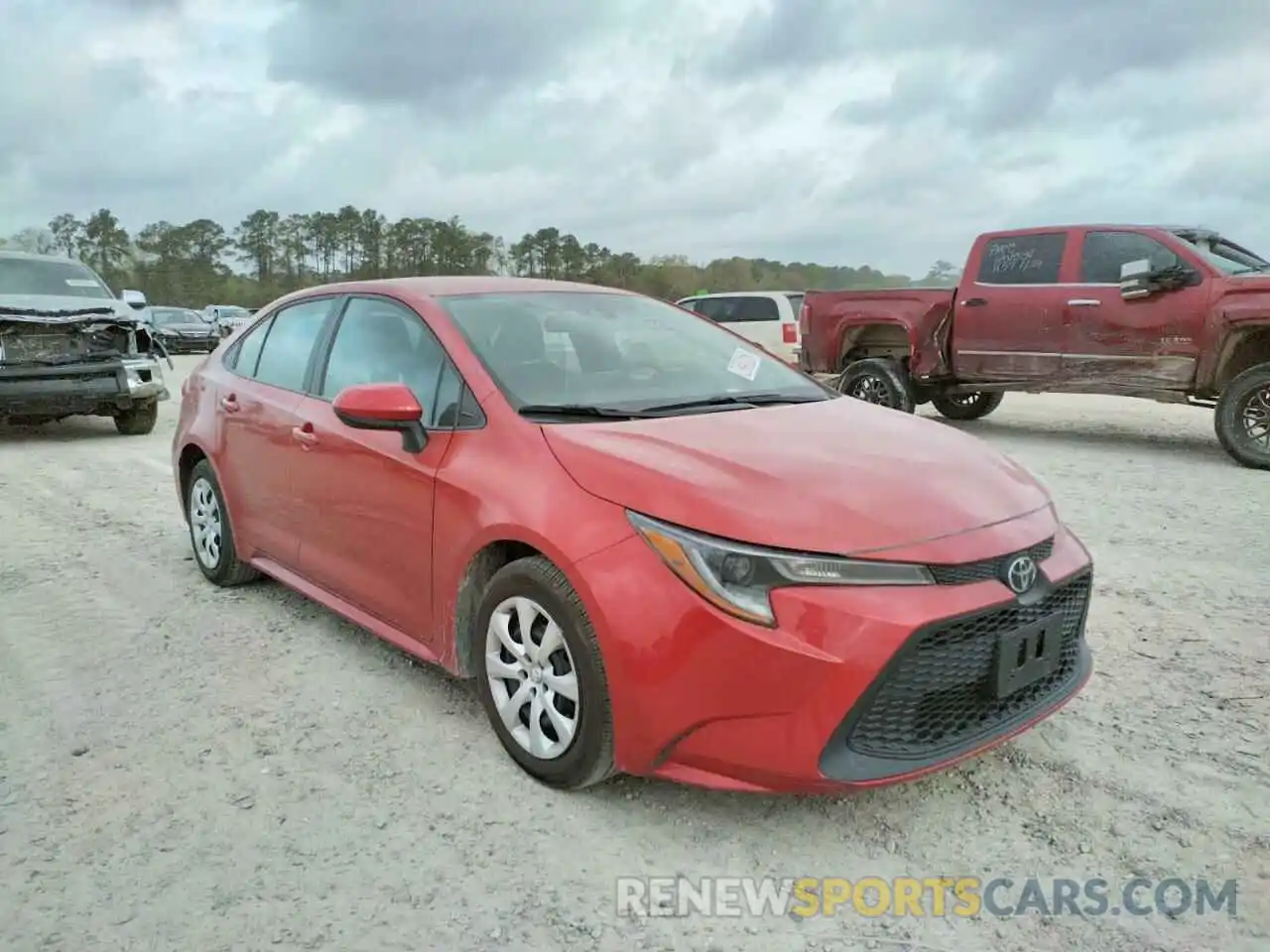 1 Photograph of a damaged car 5YFEPRAE5LP099635 TOYOTA COROLLA 2020