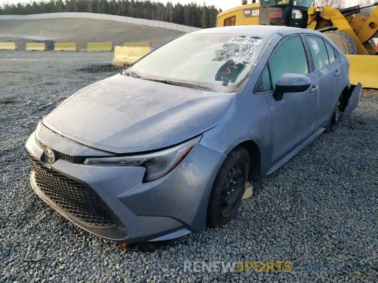 2 Photograph of a damaged car 5YFEPRAE5LP099943 TOYOTA COROLLA 2020