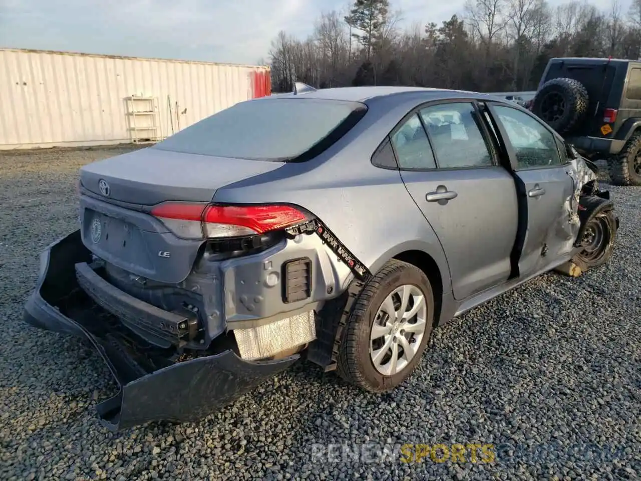 4 Photograph of a damaged car 5YFEPRAE5LP099943 TOYOTA COROLLA 2020