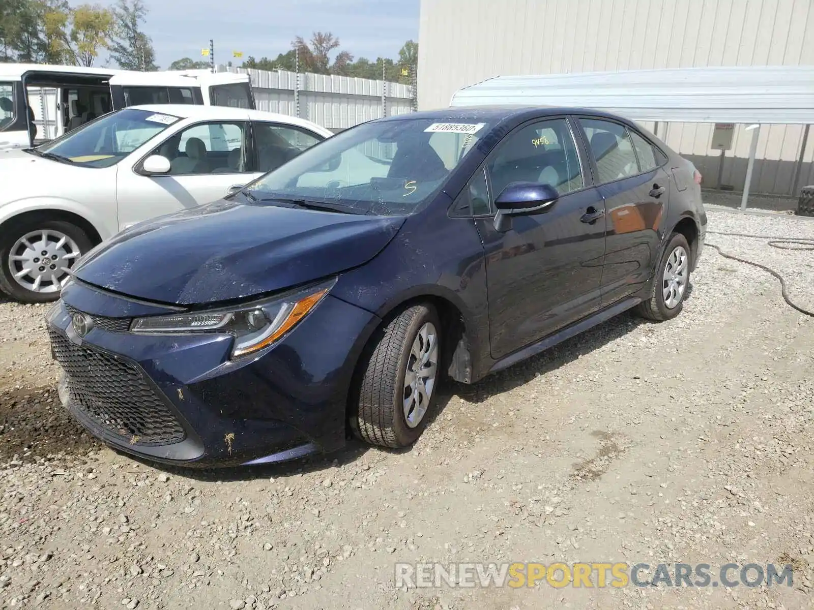 2 Photograph of a damaged car 5YFEPRAE5LP100346 TOYOTA COROLLA 2020