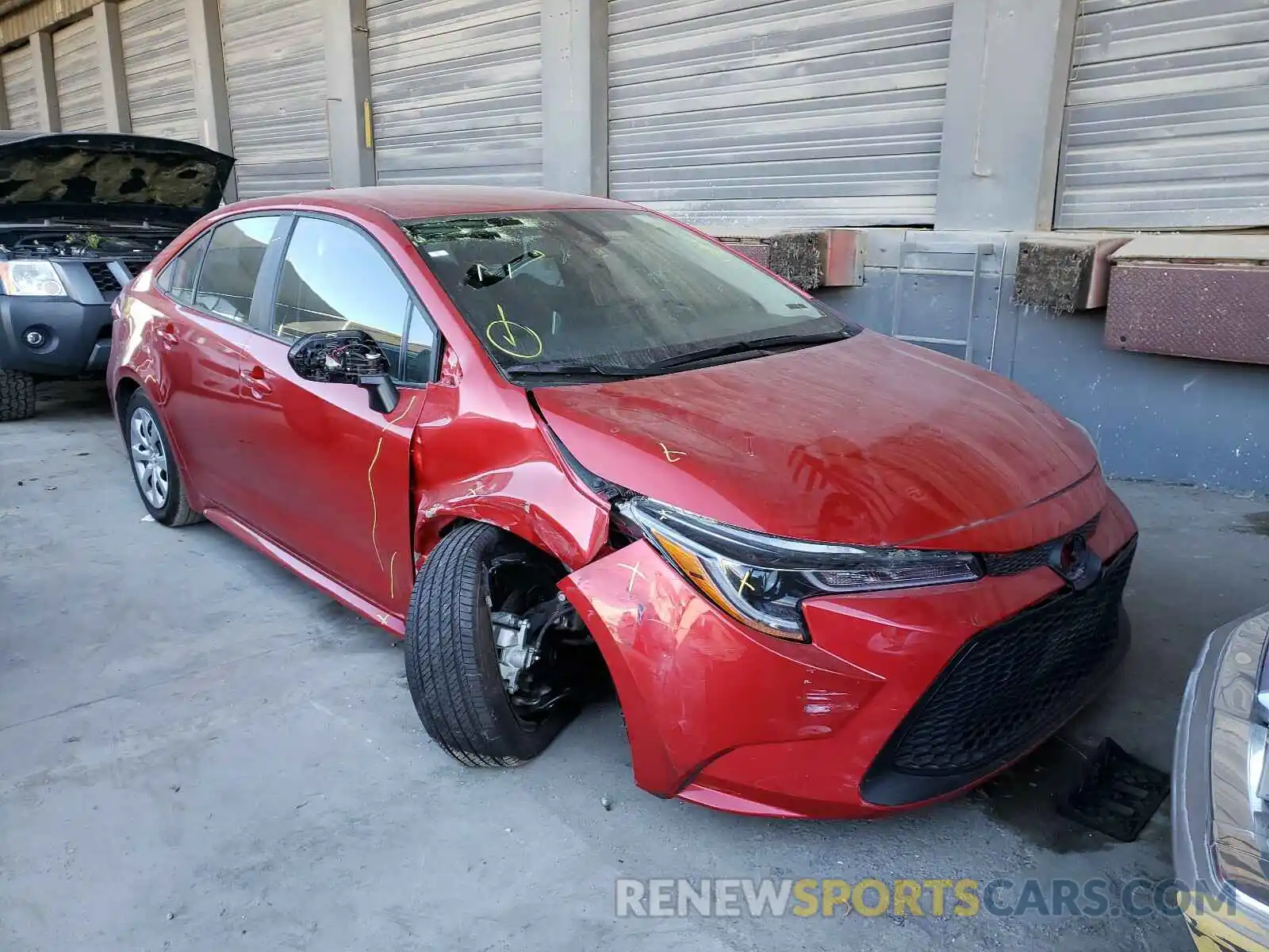 1 Photograph of a damaged car 5YFEPRAE5LP101058 TOYOTA COROLLA 2020