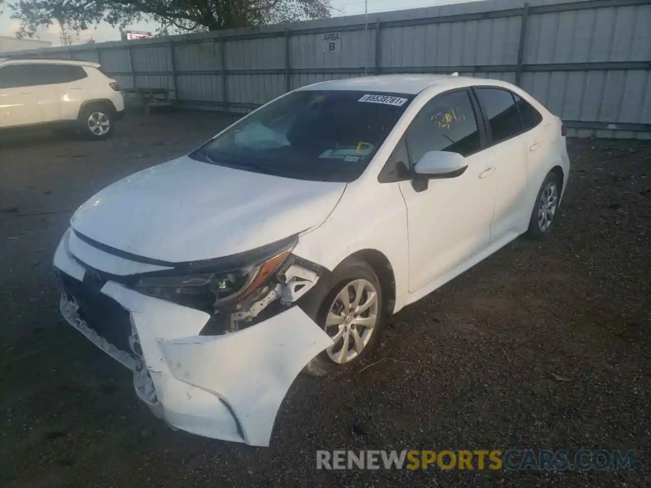 2 Photograph of a damaged car 5YFEPRAE5LP101643 TOYOTA COROLLA 2020