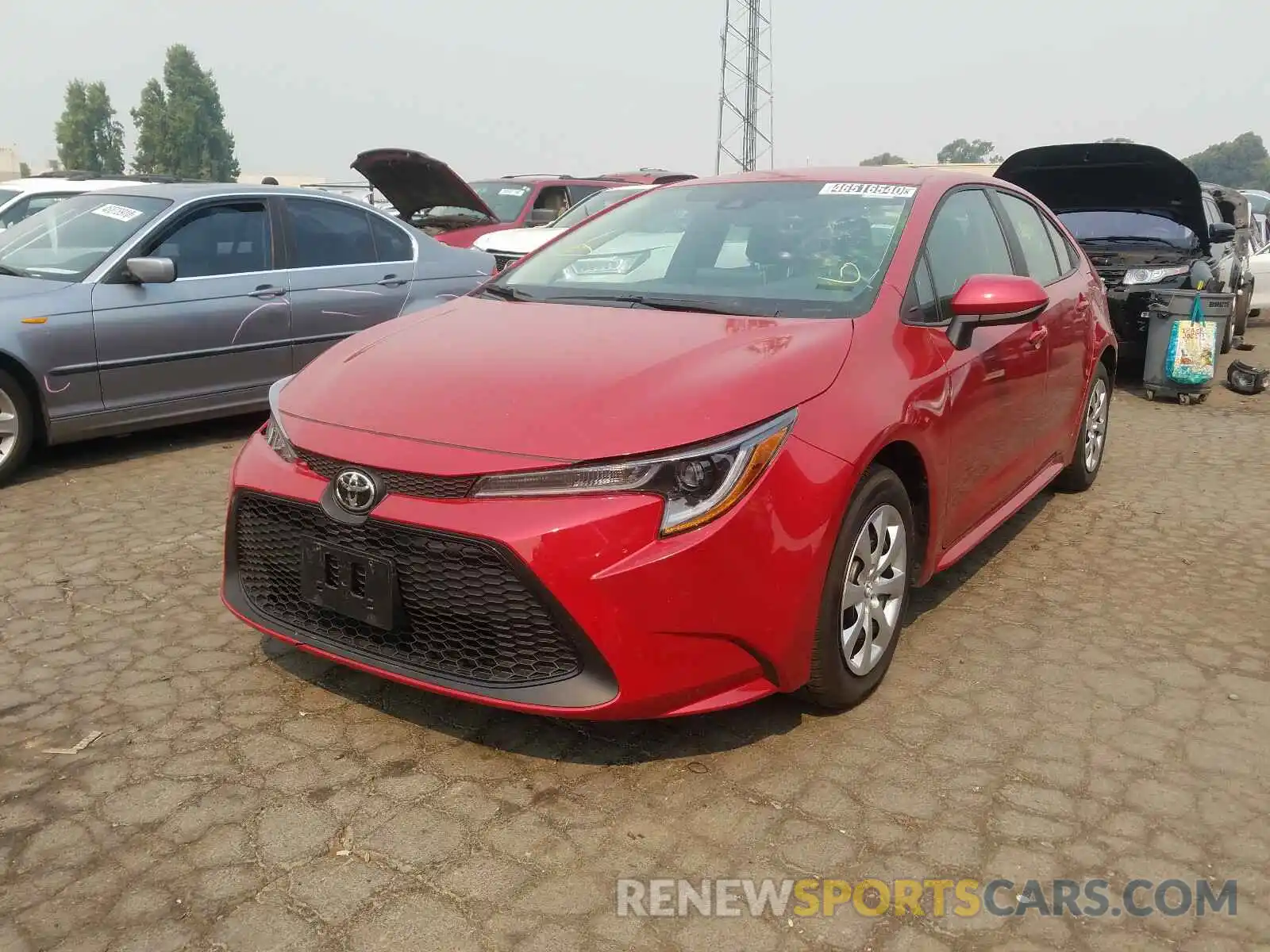 2 Photograph of a damaged car 5YFEPRAE5LP102663 TOYOTA COROLLA 2020