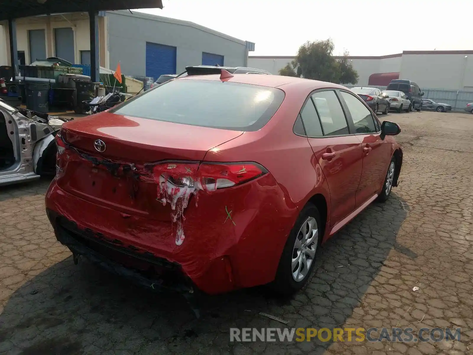 4 Photograph of a damaged car 5YFEPRAE5LP102663 TOYOTA COROLLA 2020