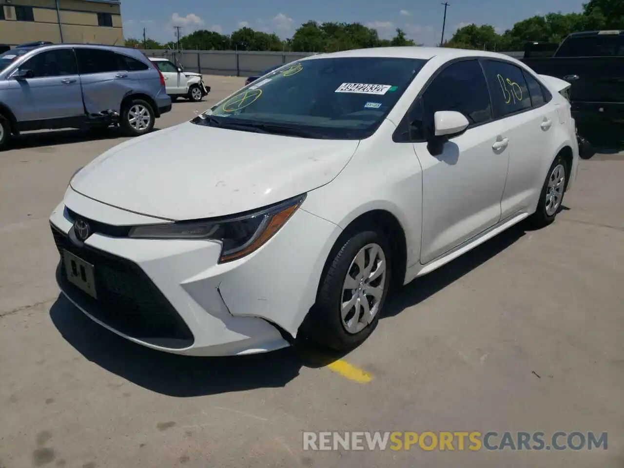 2 Photograph of a damaged car 5YFEPRAE5LP103070 TOYOTA COROLLA 2020