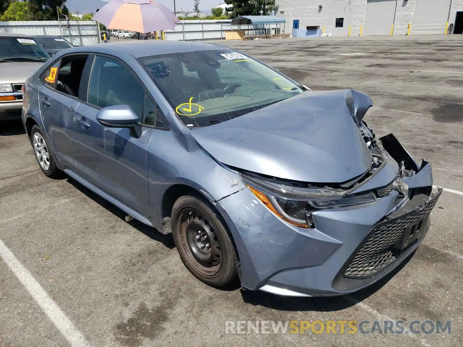 1 Photograph of a damaged car 5YFEPRAE5LP103893 TOYOTA COROLLA 2020