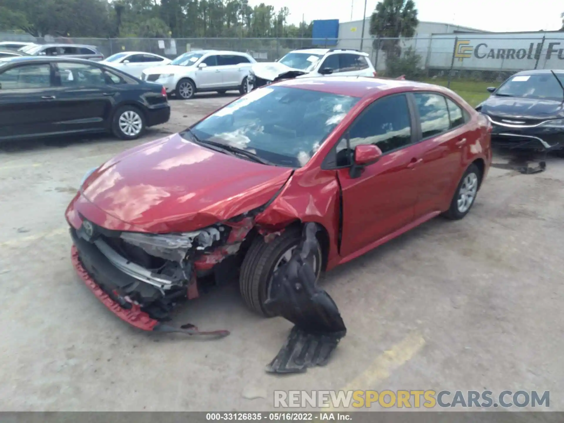 2 Photograph of a damaged car 5YFEPRAE5LP103960 TOYOTA COROLLA 2020