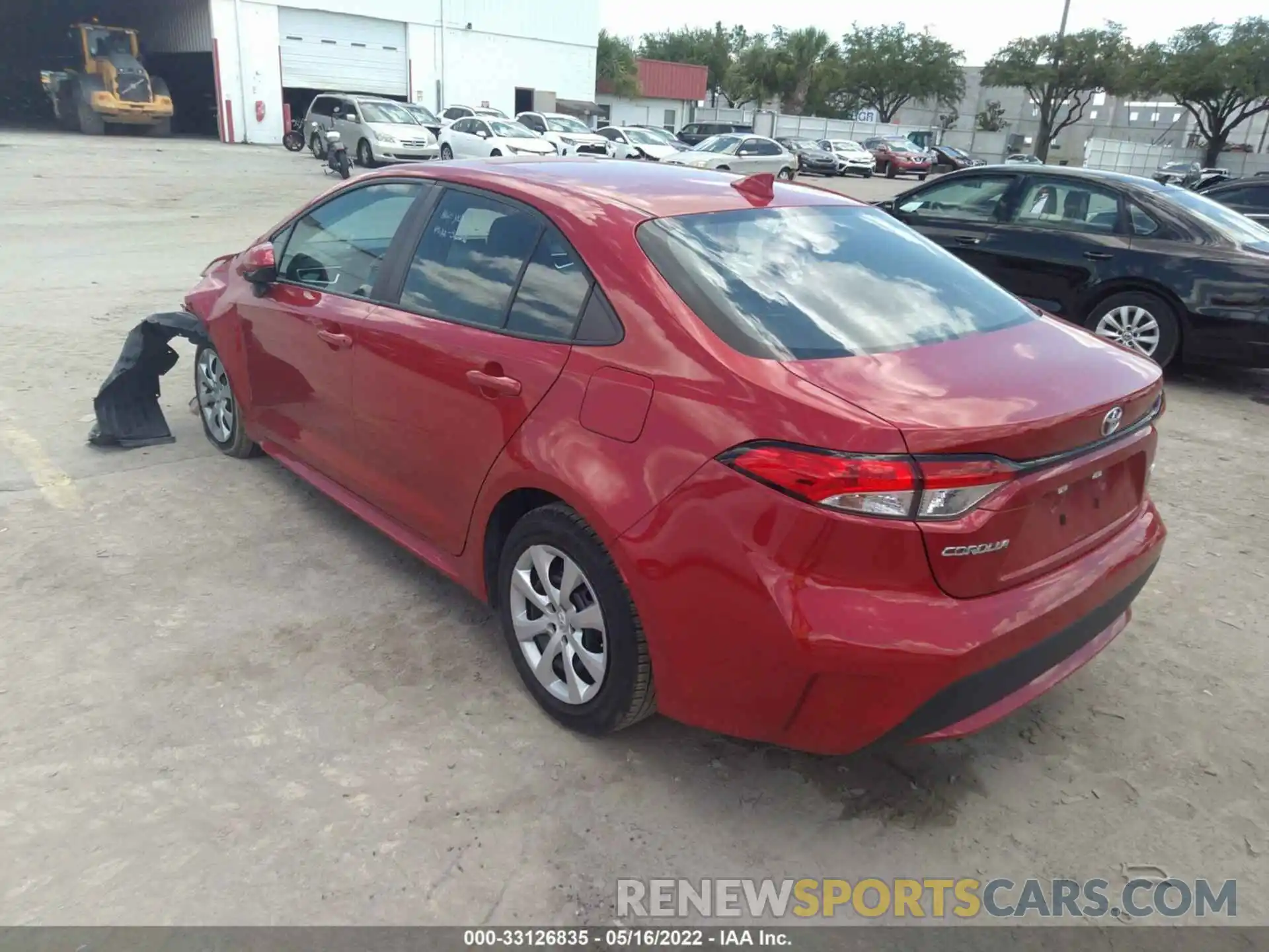 3 Photograph of a damaged car 5YFEPRAE5LP103960 TOYOTA COROLLA 2020