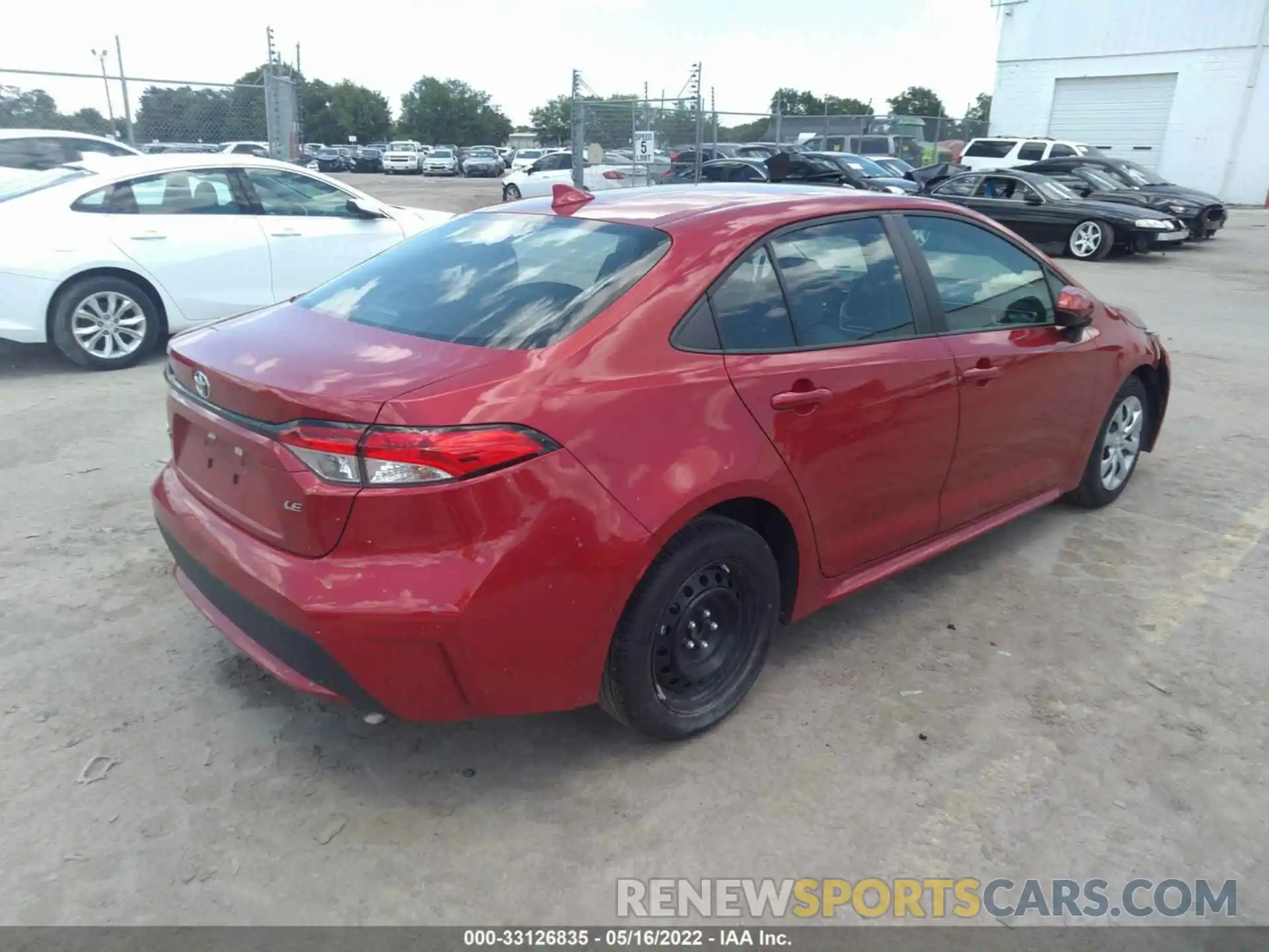 4 Photograph of a damaged car 5YFEPRAE5LP103960 TOYOTA COROLLA 2020