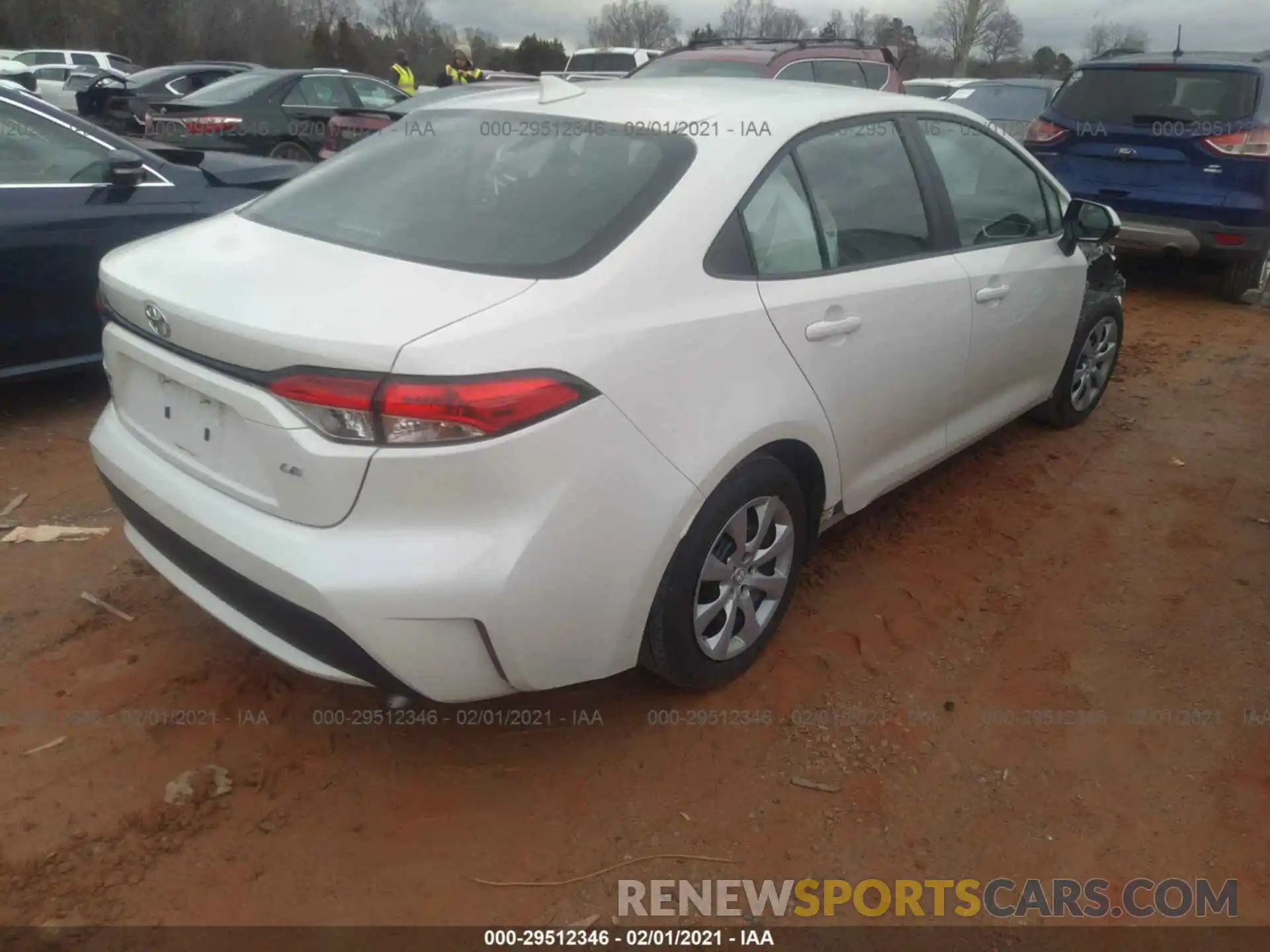 4 Photograph of a damaged car 5YFEPRAE5LP104655 TOYOTA COROLLA 2020