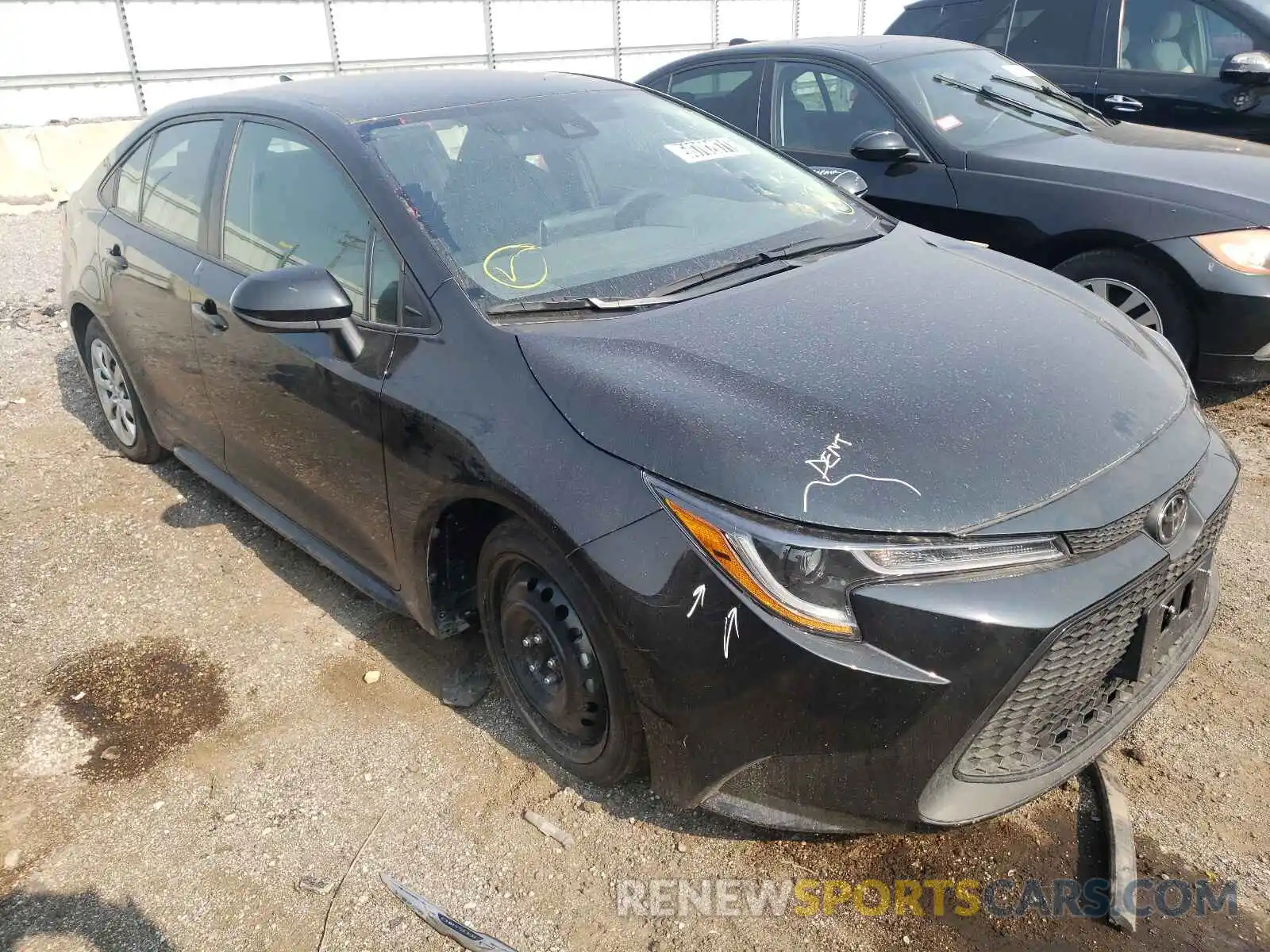 1 Photograph of a damaged car 5YFEPRAE5LP104932 TOYOTA COROLLA 2020