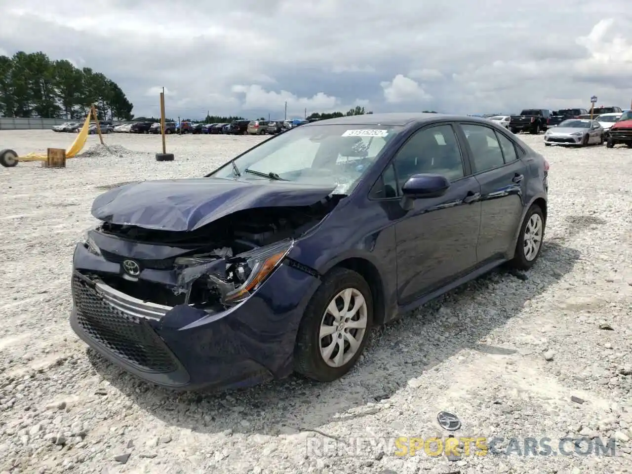 2 Photograph of a damaged car 5YFEPRAE5LP105210 TOYOTA COROLLA 2020