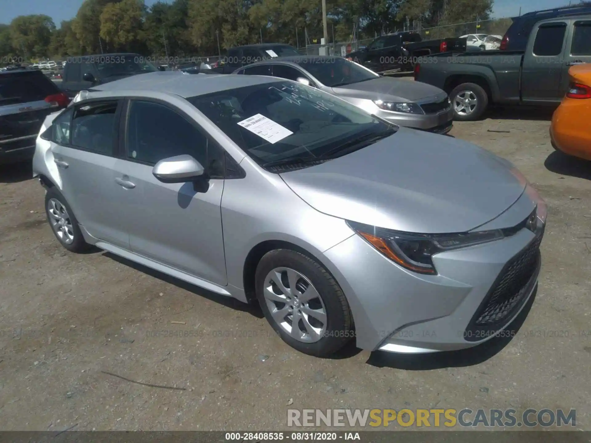 1 Photograph of a damaged car 5YFEPRAE5LP105661 TOYOTA COROLLA 2020