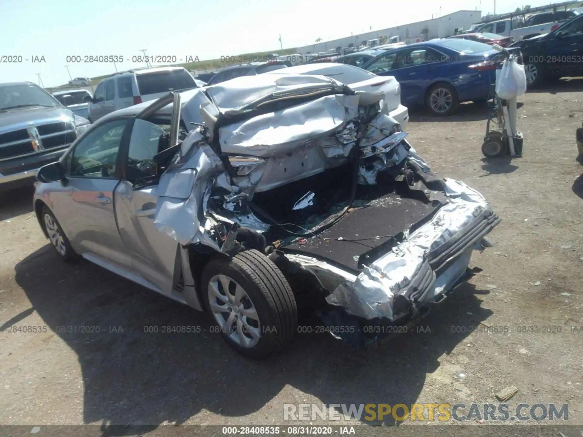 3 Photograph of a damaged car 5YFEPRAE5LP105661 TOYOTA COROLLA 2020