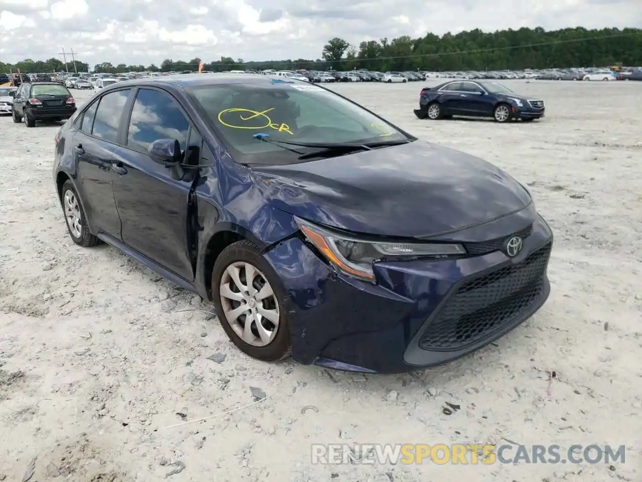 1 Photograph of a damaged car 5YFEPRAE5LP106700 TOYOTA COROLLA 2020