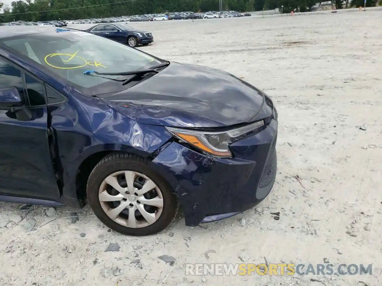 9 Photograph of a damaged car 5YFEPRAE5LP106700 TOYOTA COROLLA 2020