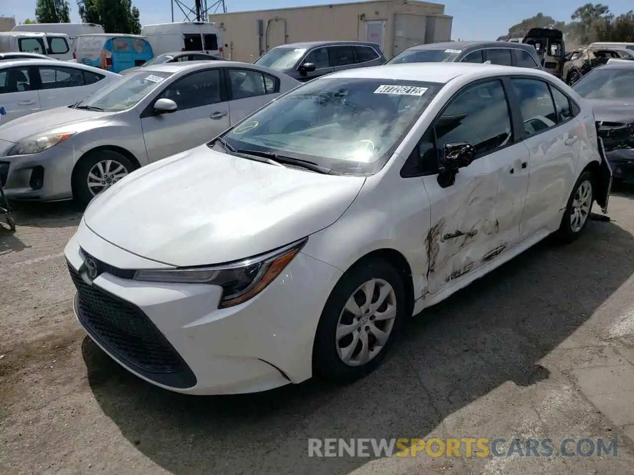 2 Photograph of a damaged car 5YFEPRAE5LP106812 TOYOTA COROLLA 2020