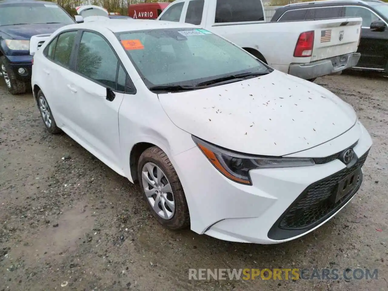 1 Photograph of a damaged car 5YFEPRAE5LP107622 TOYOTA COROLLA 2020