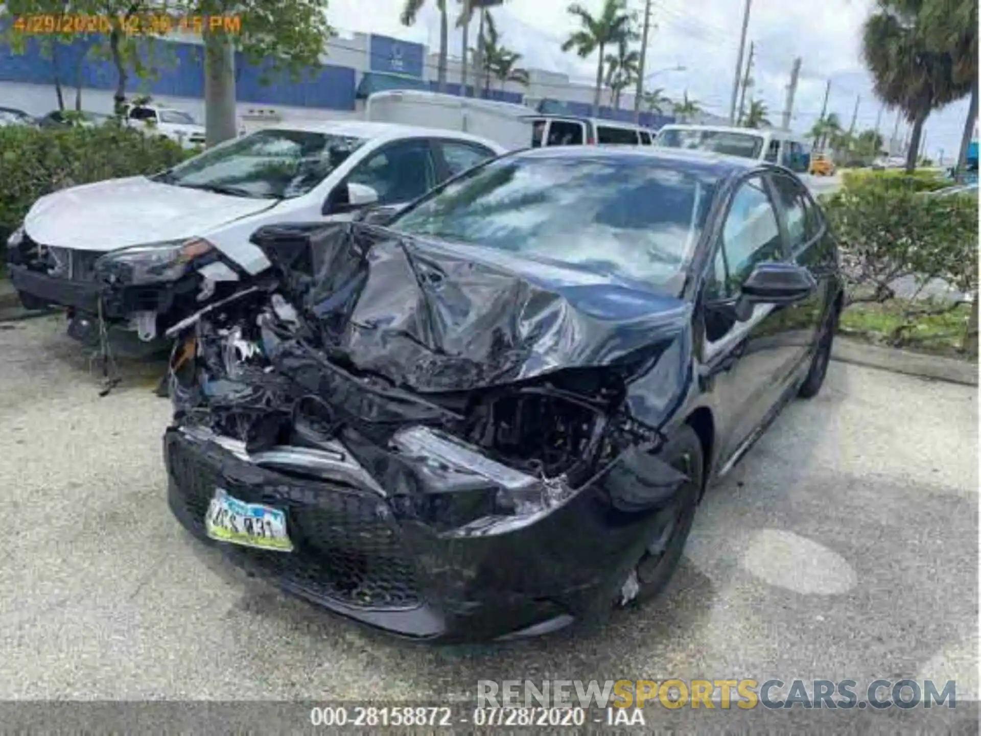 2 Photograph of a damaged car 5YFEPRAE5LP107698 TOYOTA COROLLA 2020