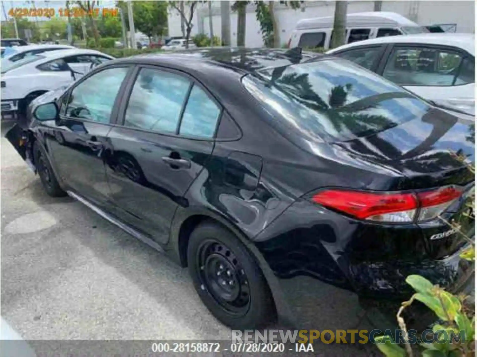 3 Photograph of a damaged car 5YFEPRAE5LP107698 TOYOTA COROLLA 2020