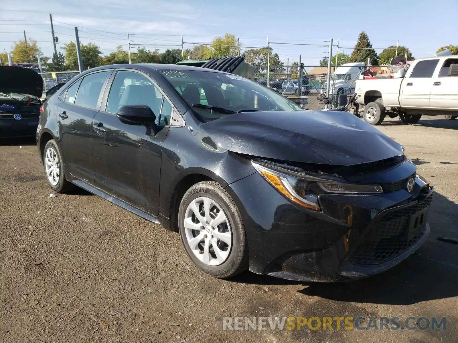 1 Photograph of a damaged car 5YFEPRAE5LP108043 TOYOTA COROLLA 2020