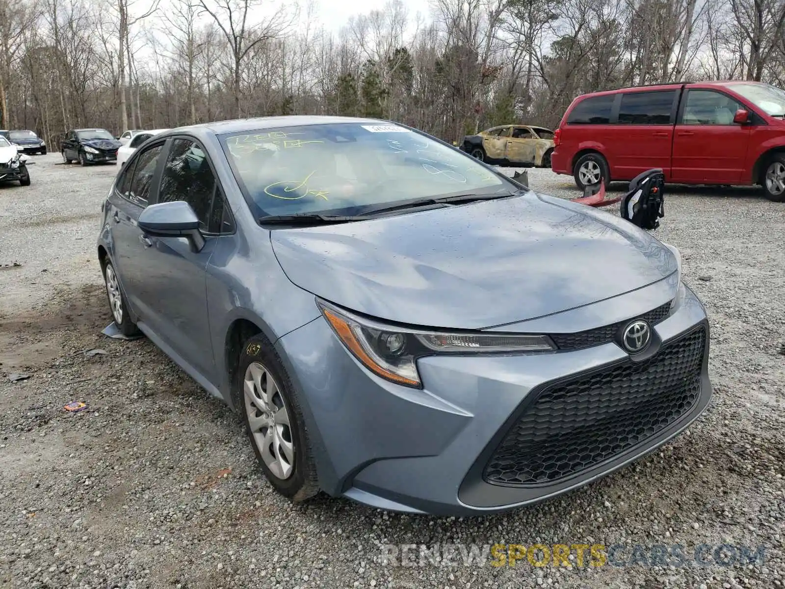 1 Photograph of a damaged car 5YFEPRAE5LP108124 TOYOTA COROLLA 2020