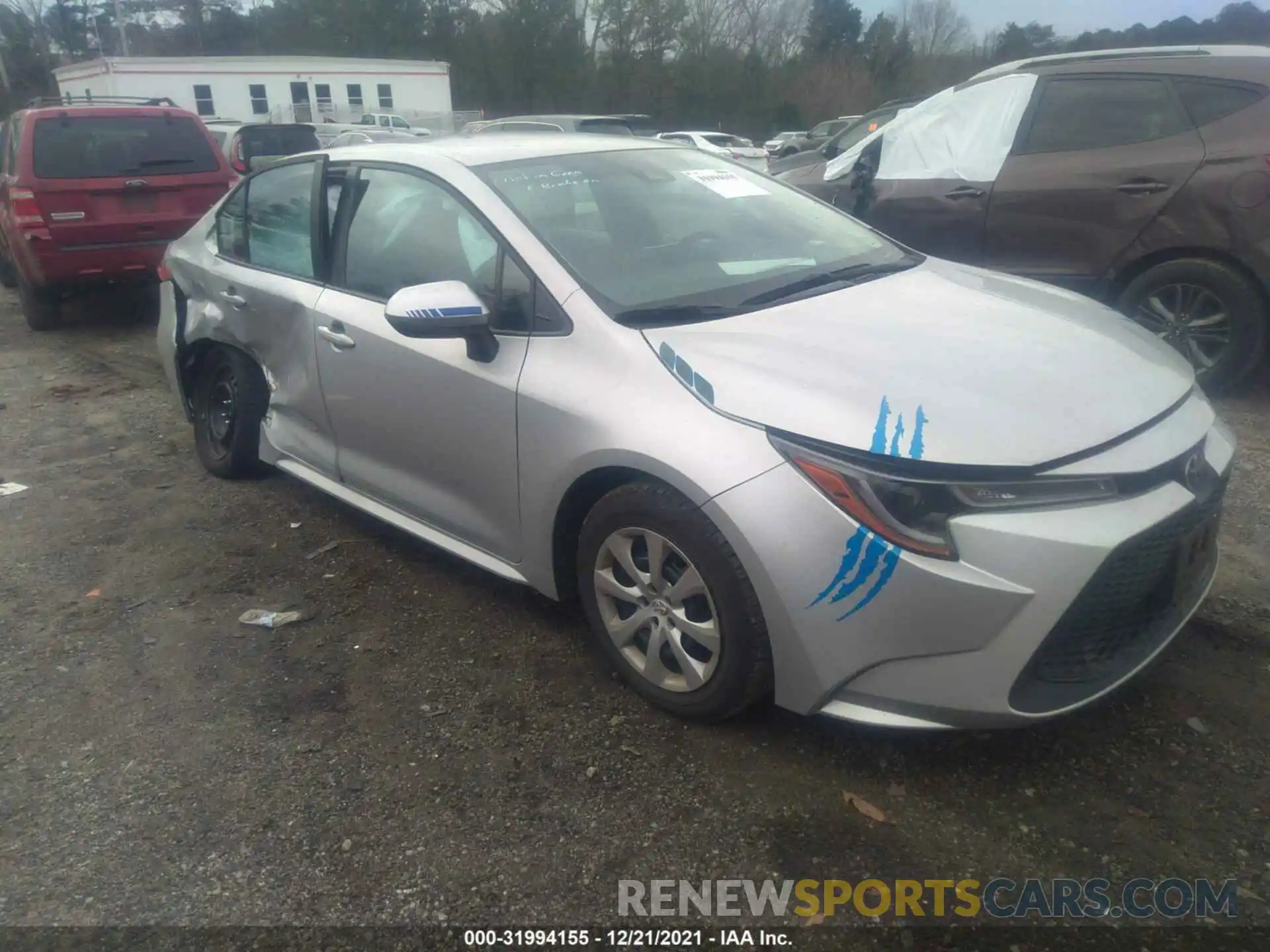 1 Photograph of a damaged car 5YFEPRAE5LP108267 TOYOTA COROLLA 2020