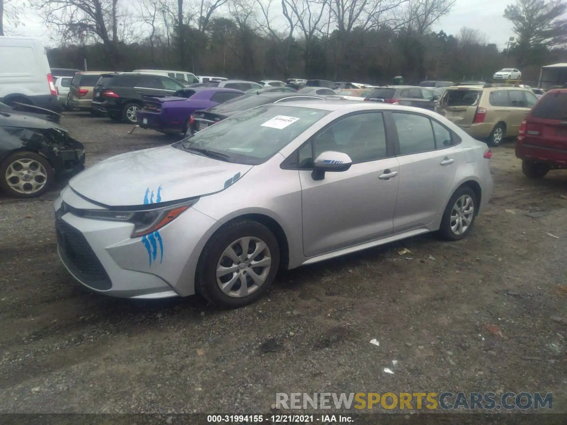 2 Photograph of a damaged car 5YFEPRAE5LP108267 TOYOTA COROLLA 2020