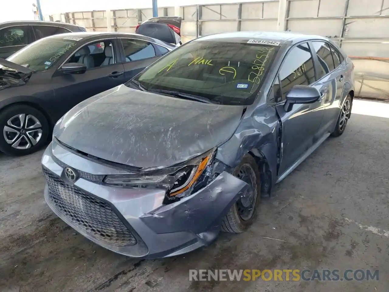 2 Photograph of a damaged car 5YFEPRAE5LP108642 TOYOTA COROLLA 2020