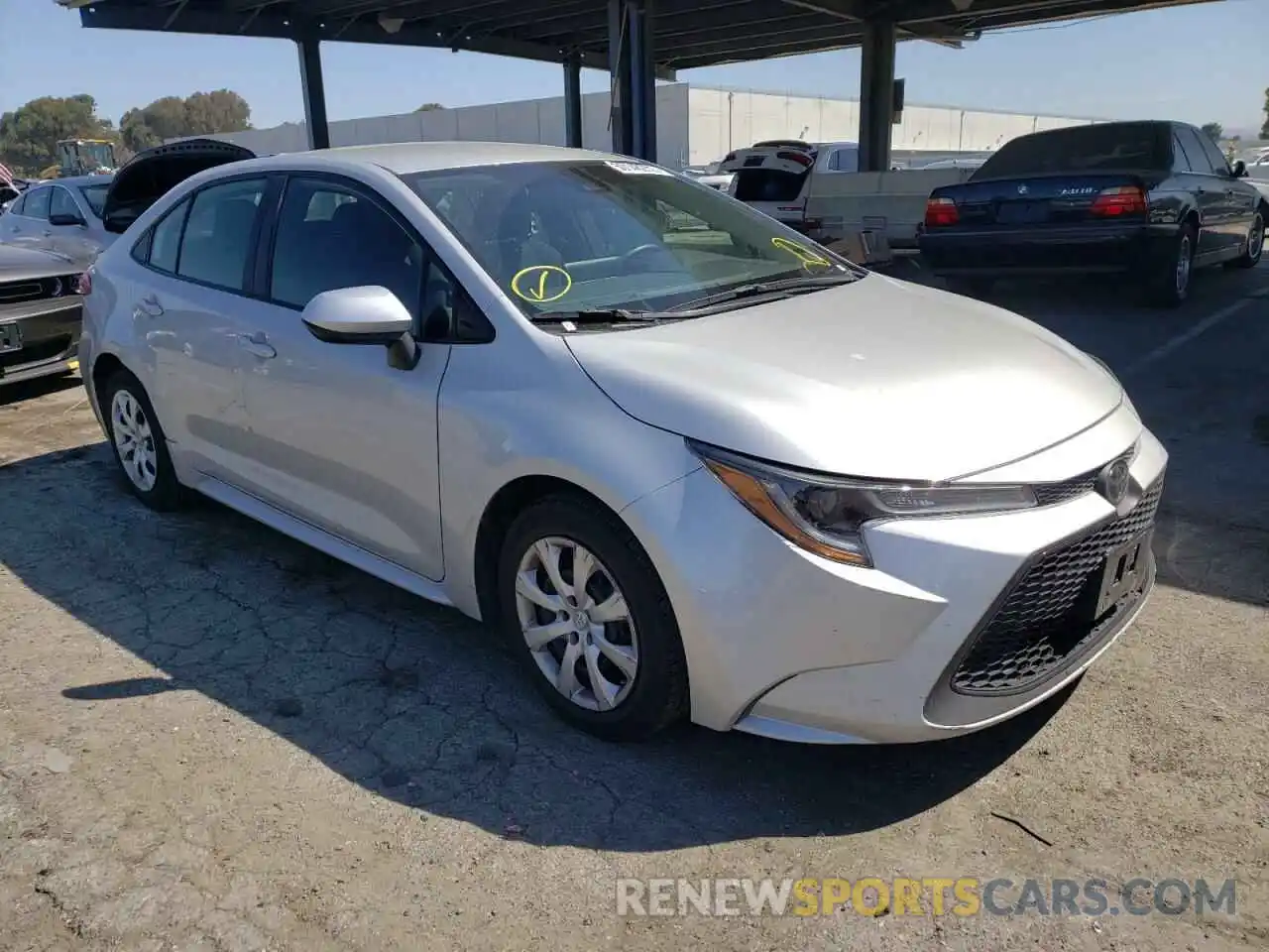 1 Photograph of a damaged car 5YFEPRAE5LP108656 TOYOTA COROLLA 2020