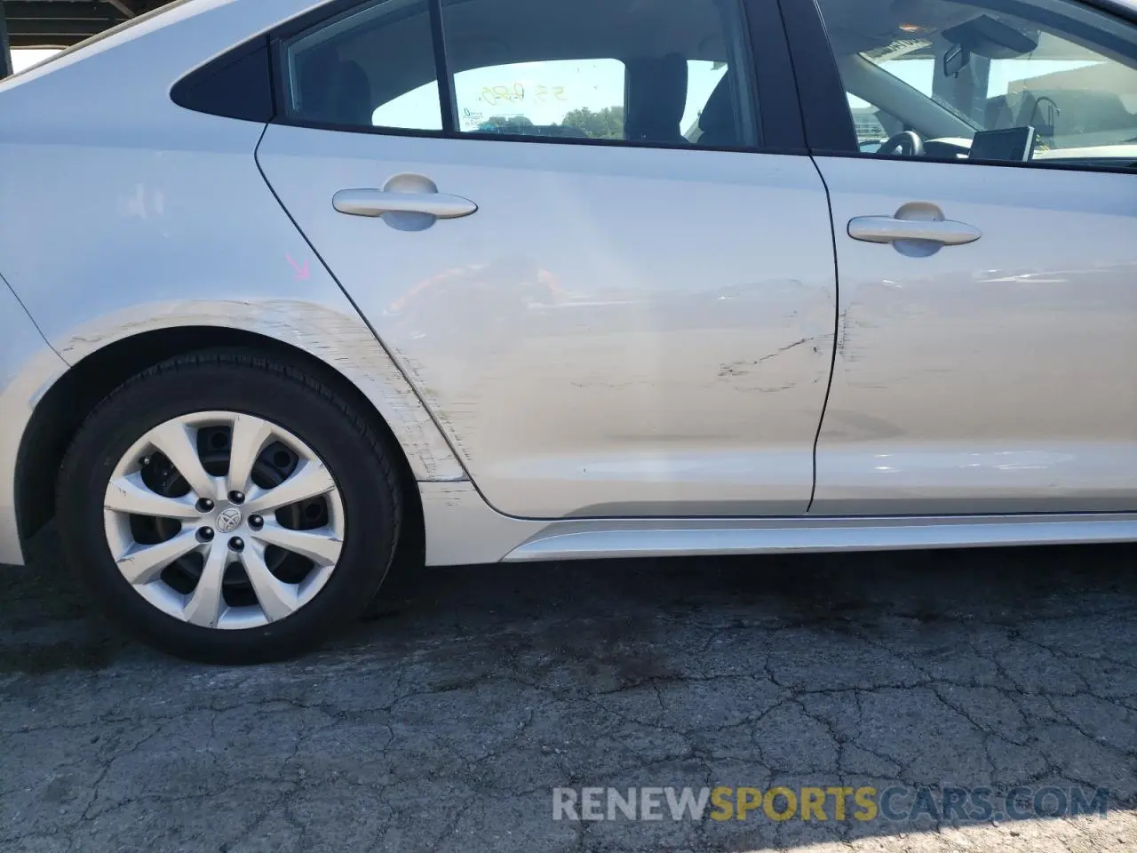 9 Photograph of a damaged car 5YFEPRAE5LP108656 TOYOTA COROLLA 2020