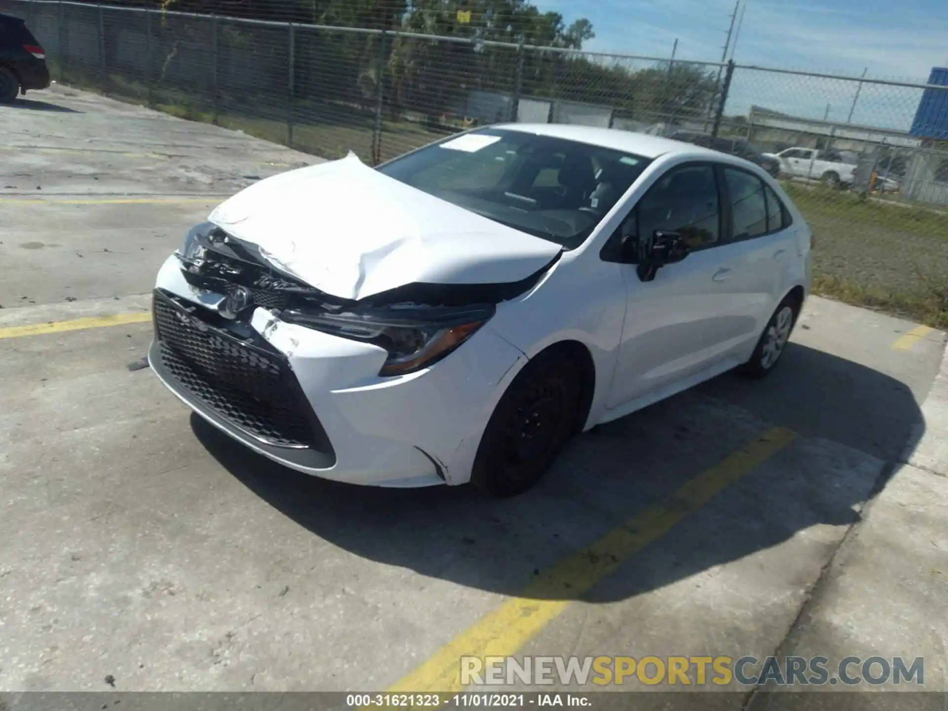 2 Photograph of a damaged car 5YFEPRAE5LP108740 TOYOTA COROLLA 2020