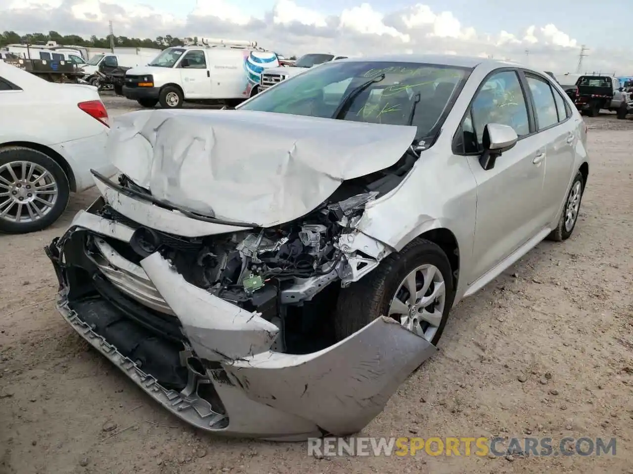 2 Photograph of a damaged car 5YFEPRAE5LP110083 TOYOTA COROLLA 2020