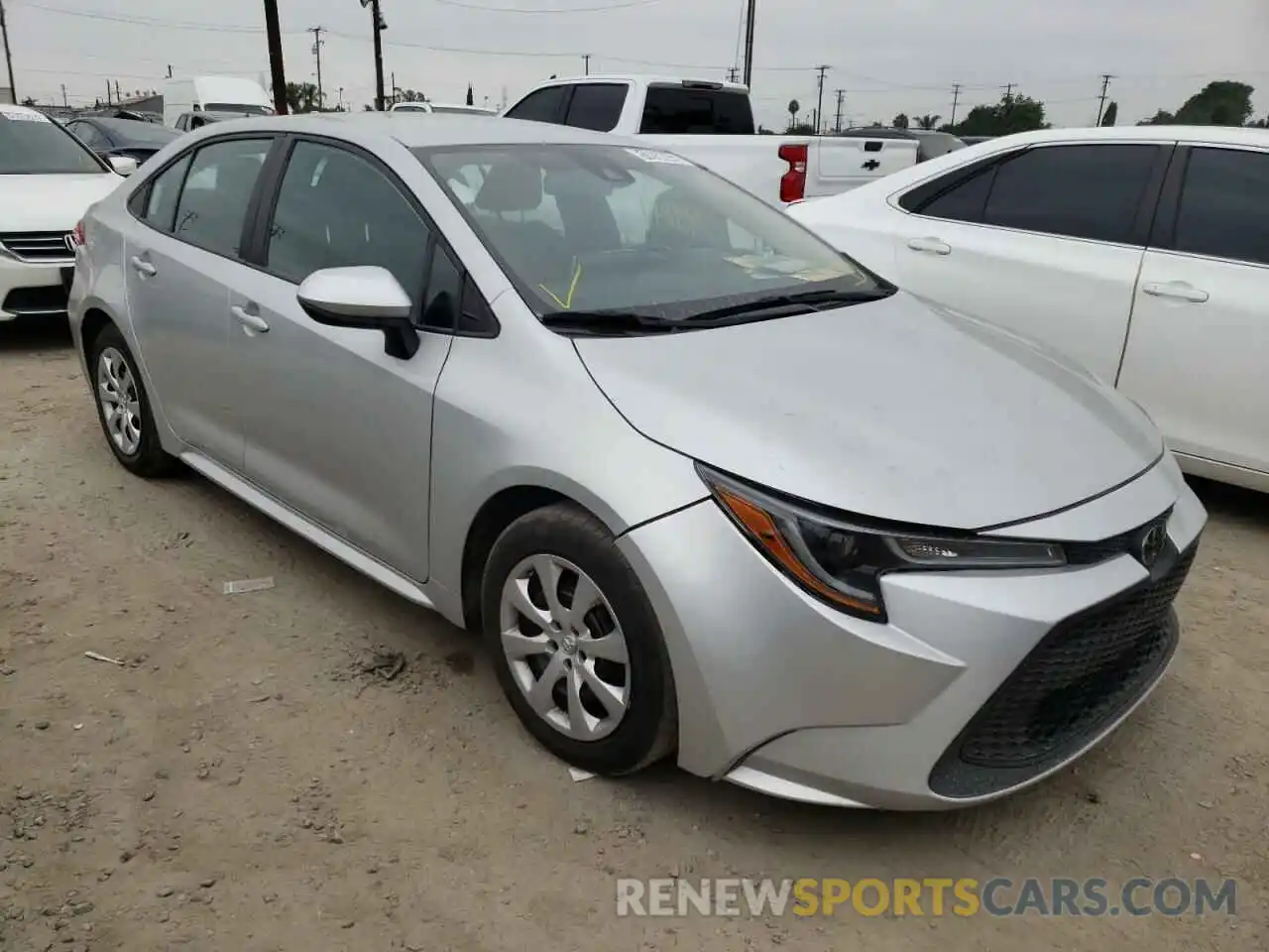 1 Photograph of a damaged car 5YFEPRAE5LP110293 TOYOTA COROLLA 2020