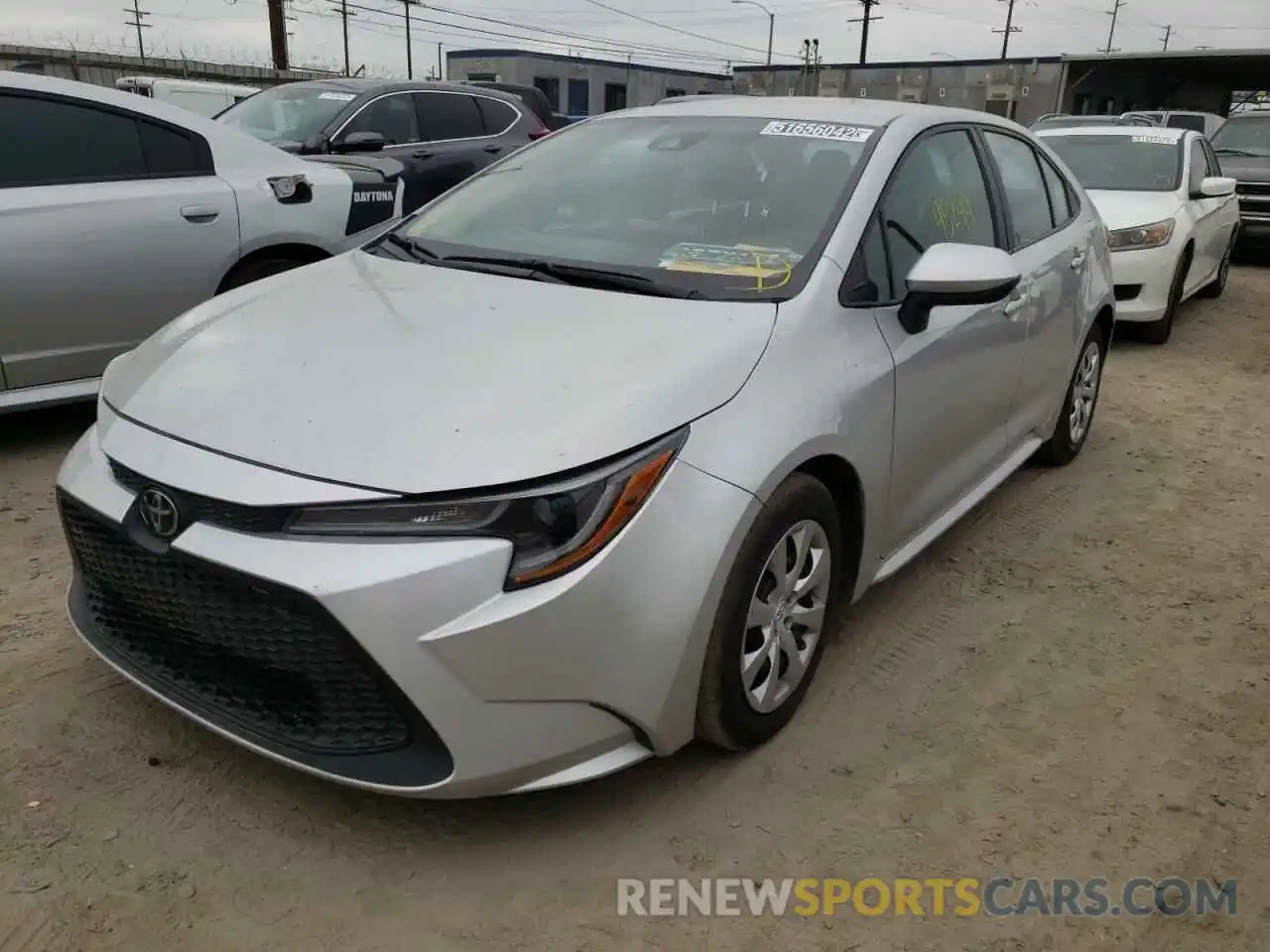 2 Photograph of a damaged car 5YFEPRAE5LP110293 TOYOTA COROLLA 2020