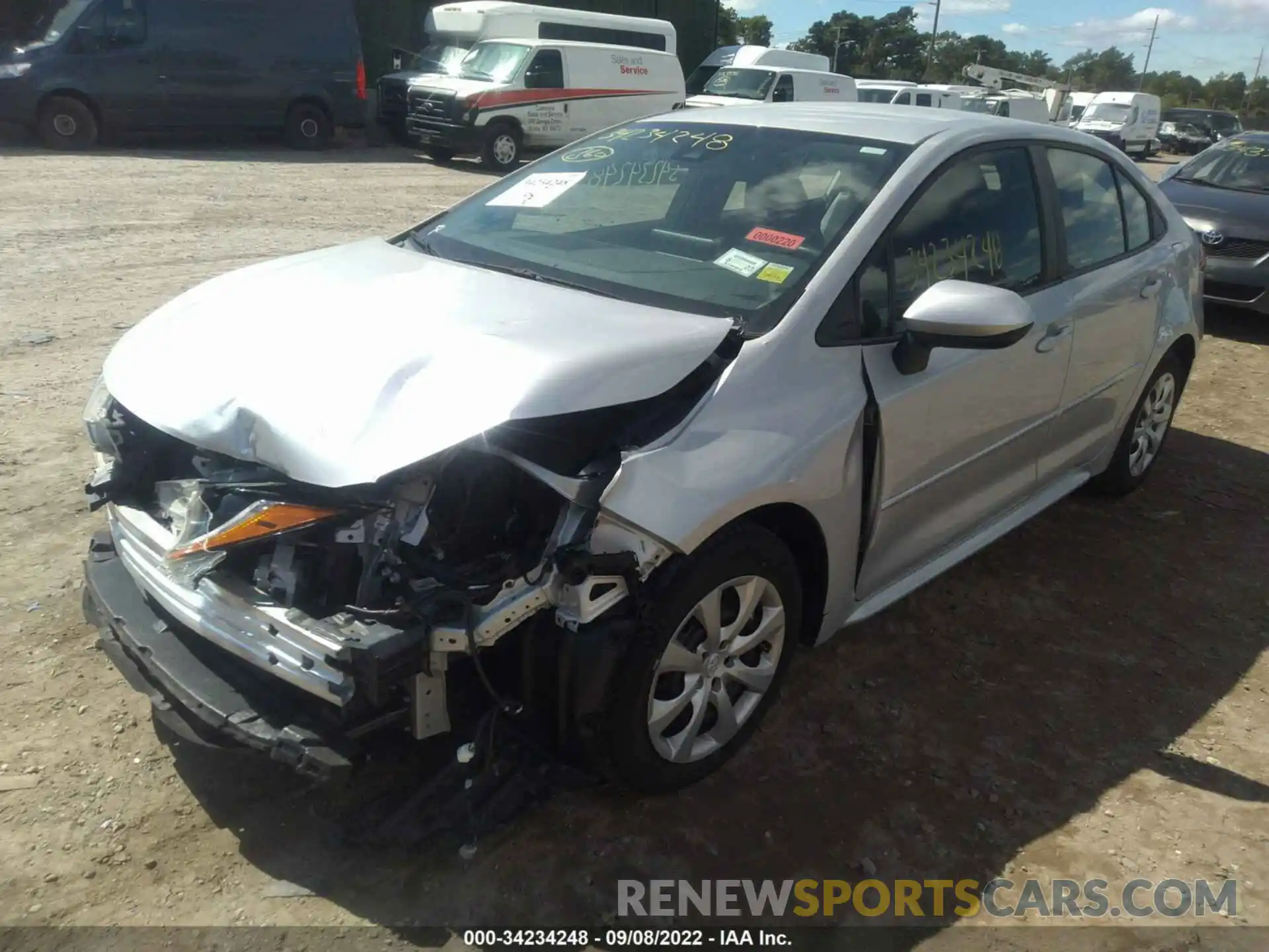 2 Photograph of a damaged car 5YFEPRAE5LP113985 TOYOTA COROLLA 2020