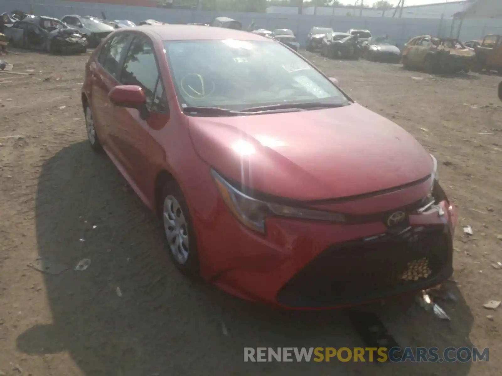 1 Photograph of a damaged car 5YFEPRAE5LP115087 TOYOTA COROLLA 2020