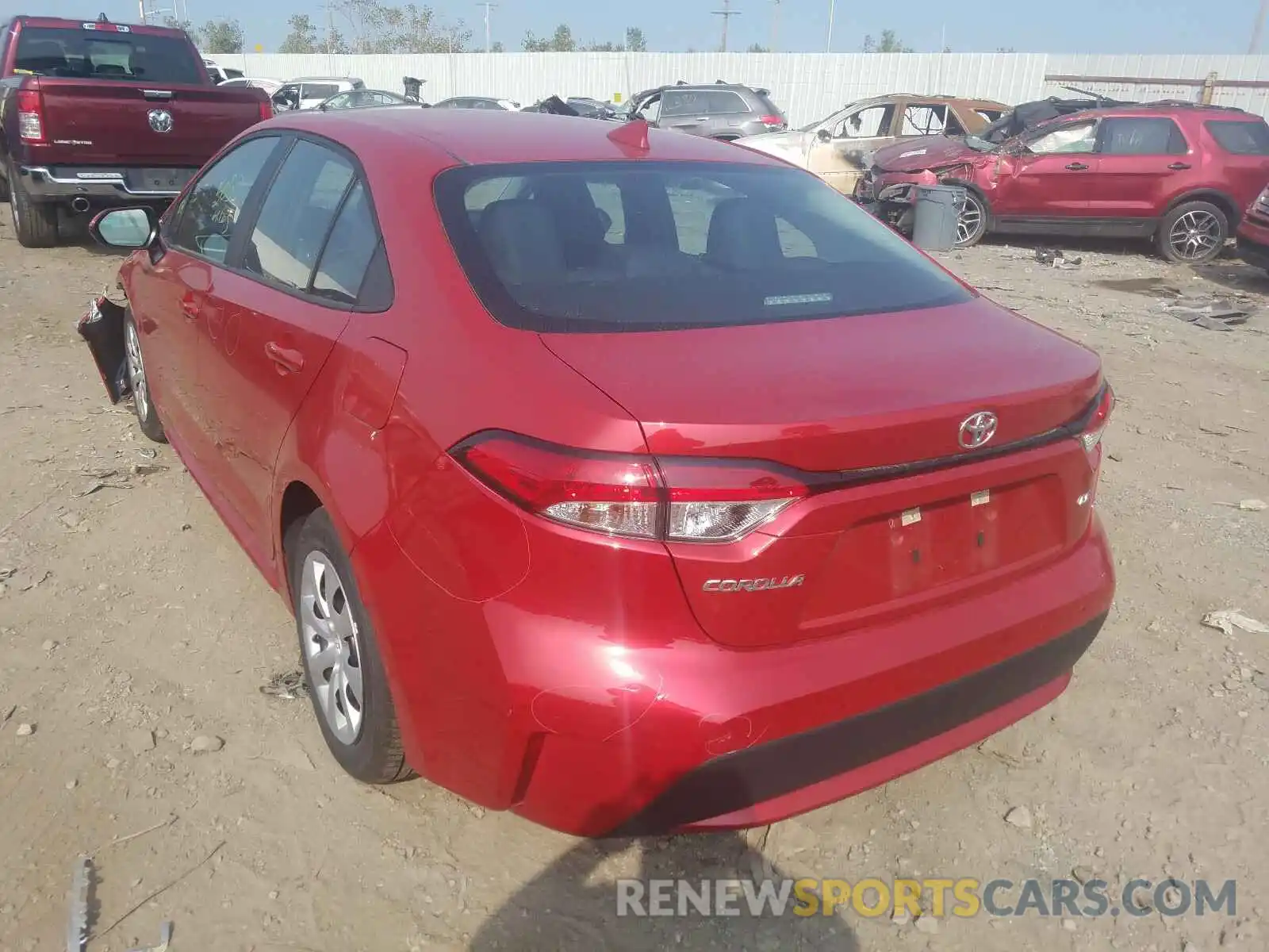 3 Photograph of a damaged car 5YFEPRAE5LP115087 TOYOTA COROLLA 2020