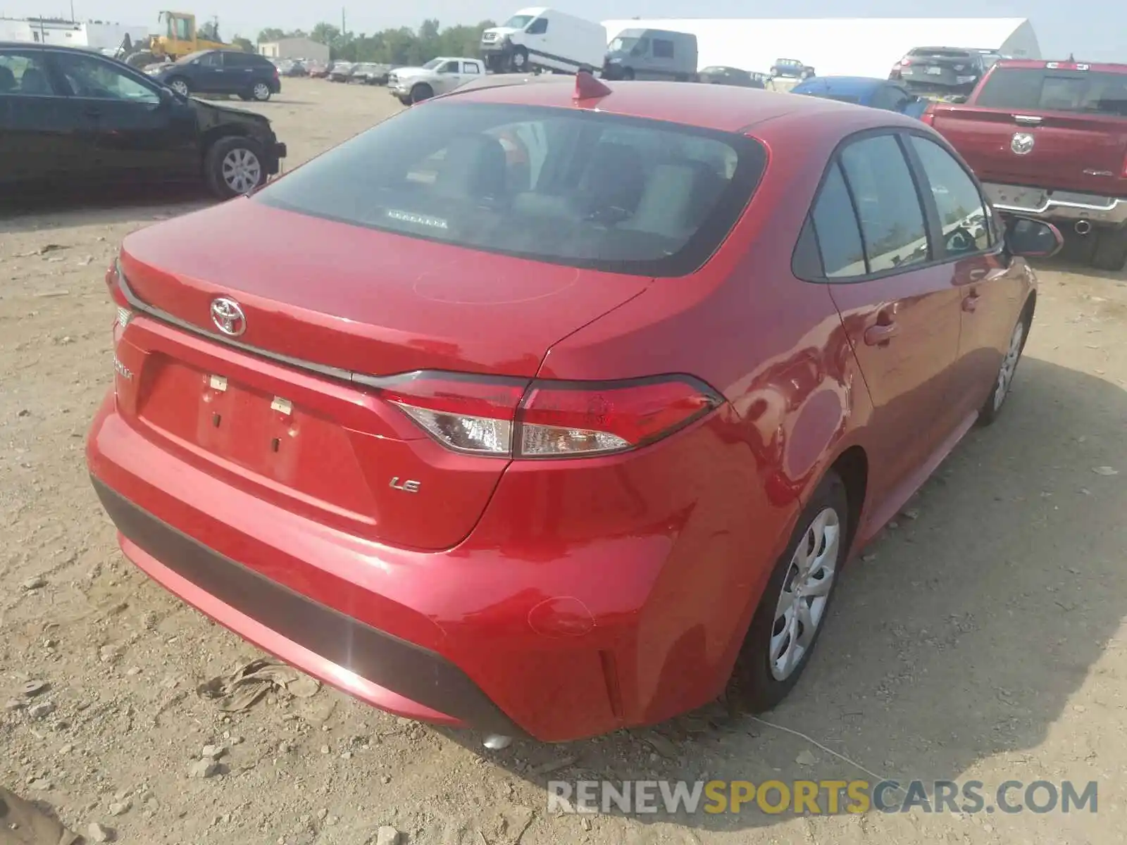 4 Photograph of a damaged car 5YFEPRAE5LP115087 TOYOTA COROLLA 2020